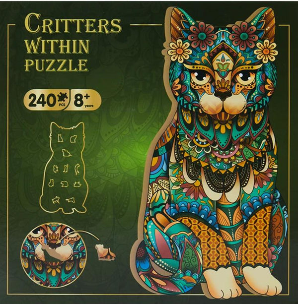 Critters Within Jigsaw Puzzle - Cat (240 Pieces)