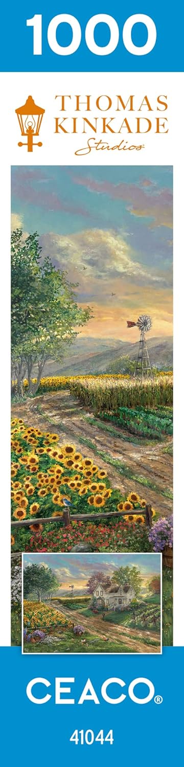 Ceaco - Sunflower Fields by Thomas Kinkade Jigsaw Puzzle (1000 Pieces)