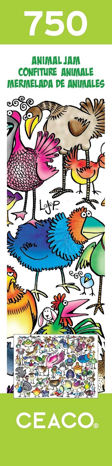 Ceaco - Animal Jam - Birds Galore by Lynn Johnston Jigsaw Puzzle (750 Pieces)