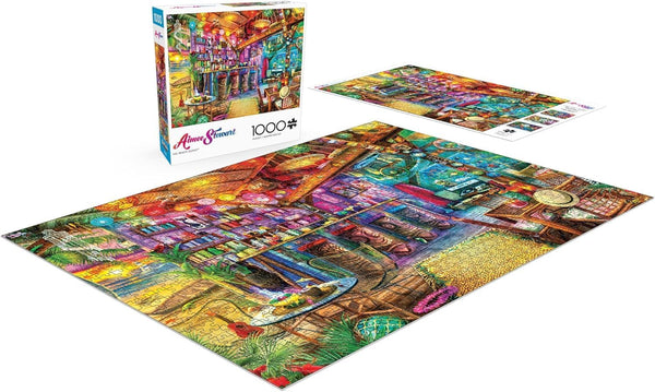 Buffalo Games - Tiki Beach Sunset by Aimee Stewart Jigsaw Puzzle (1000 Pieces)