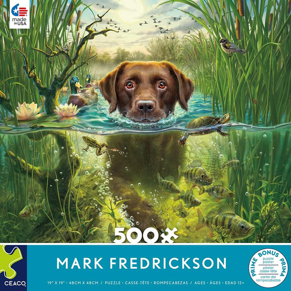 Ceaco - Chocolate Lab by Mark Fredrickson Jigsaw Puzzle (500 Pieces)