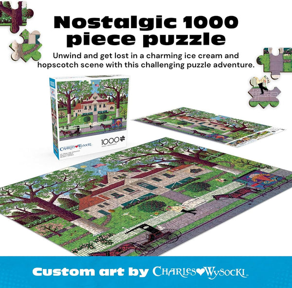 Buffalo Games - Ice Cream and Hopscotch by Charles Wysocki Jigsaw Puzzle (1000 Pieces)