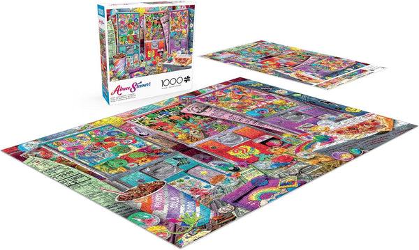Buffalo Games - Aimee Stewart - Pizza and Pocket Change - 1000 Piece Jigsaw Puzzle for Adults Challenging Puzzle Perfect for Game Nights - Finished Puzzle Size is 26.75 x 19.75