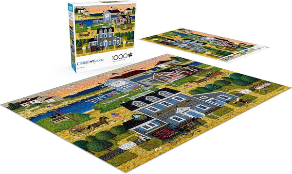 Buffalo Games - Charles Wysocki - Witch's Bay - 1000 Piece Jigsaw Puzzle for Adults Challenging Puzzle Perfect for Game Nights - Finished Size 26.75 x 19.75