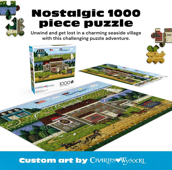 Buffalo Games - Red Whale Inn by Charles Wysocki Jigsaw Puzzle (1000 Pieces)