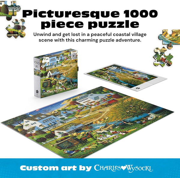 Buffalo Games - Silver Select - Hound of The Baskervilles by Charles Wysocki Jigsaw Puzzle (1000 Pieces)