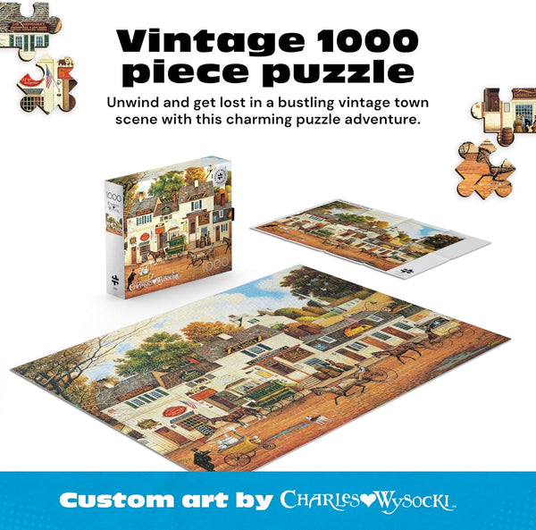 Buffalo Games - Silver Select - Charles Wysocki - Old Cape Cod - 1000 Piece Jigsaw Puzzle for Adults Challenging Puzzle Perfect for Game Nights - Finished Size 26.75 x 19.75