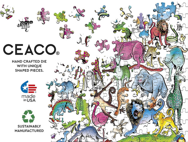 Ceaco - Animal Jam - Zoo Time by Lynn Johnston Jigsaw Puzzle (750 Pieces)