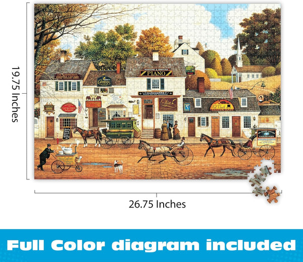 Buffalo Games - Silver Select - Charles Wysocki - Old Cape Cod - 1000 Piece Jigsaw Puzzle for Adults Challenging Puzzle Perfect for Game Nights - Finished Size 26.75 x 19.75