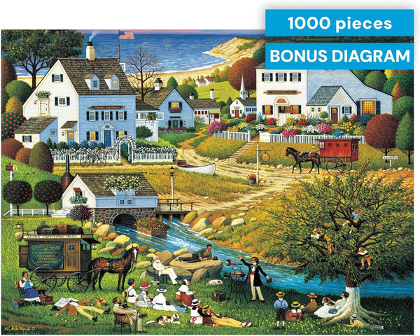 Buffalo Games - Silver Select - Hound of The Baskervilles by Charles Wysocki Jigsaw Puzzle (1000 Pieces)