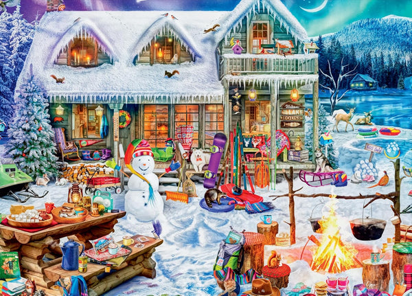 Buffalo Games - Winterland Fun - Collectible Tin Case by Aimee Stewart Jigsaw Puzzle (1000 Pieces)