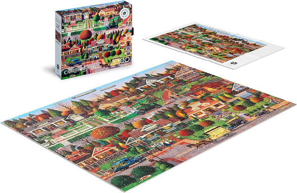 Buffalo Games - Silver Select - Charles Wysocki - Labor Day in Bungalowville - Premium 1000 Piece Jigsaw Puzzle for Adults