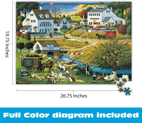 Buffalo Games - Silver Select - Hound of The Baskervilles by Charles Wysocki Jigsaw Puzzle (1000 Pieces)