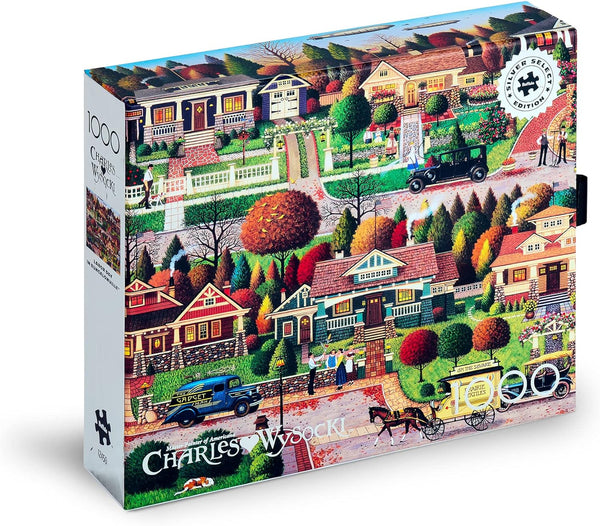 Buffalo Games - Silver Select - Charles Wysocki - Labor Day in Bungalowville - Premium 1000 Piece Jigsaw Puzzle for Adults