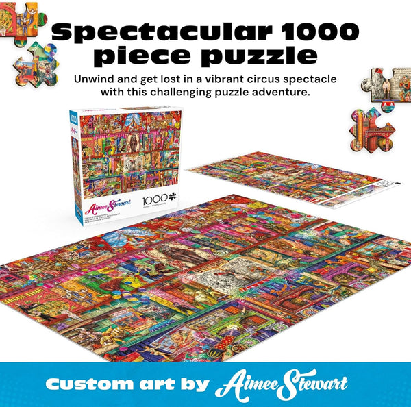 Buffalo Games - Circus Extravaganza by Aimee Stewart Jigsaw Puzzle (1000 Pieces)