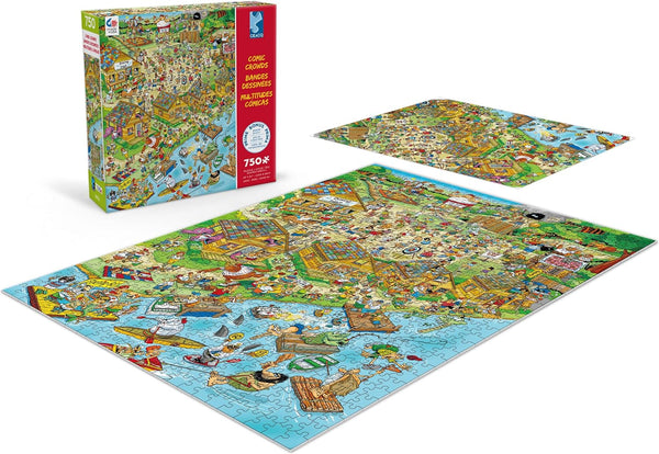 Ceaco - Comic Crowds - The Campsite by Len Epstein Jigsaw Puzzle (750 Pieces)