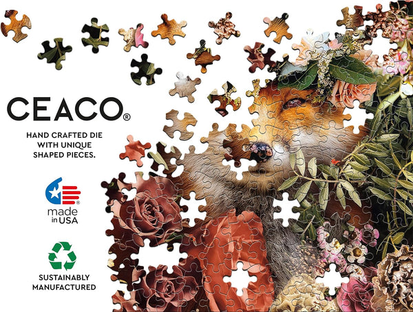 Ceaco - Nature's Beauty - Fox by Karen Cantu Jigsaw Puzzle (550 Pieces)