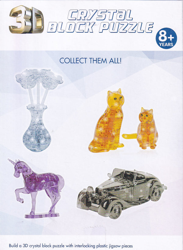 3D Animal Crystal Block Puzzle - Unicorn