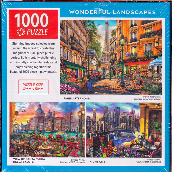 Arrow Puzzles - Wonderful Landscape - Paris Afternoon by Dominic Davison Jigsaw Puzzle (1000 Pieces)