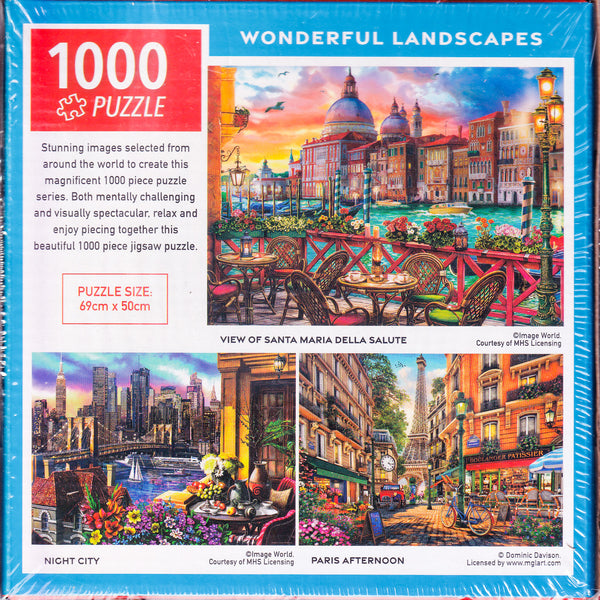 Arrow Puzzles - Wonderful Landscape - View of Santa Maria Della Salute Jigsaw Puzzle (1000 Pieces)