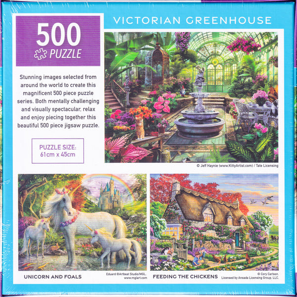 Arrow Puzzles - Victorian Greenhouse by Jeff Haynie - 500 Piece Jigsaw Puzzle