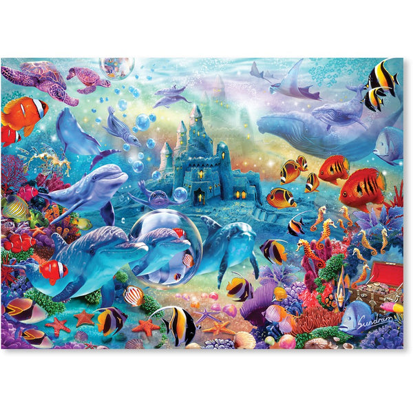 Crown - Amazing Animal Series - Fantasy Sea Castle by Steve Sundram Jigsaw Puzzle (1000 Pieces)