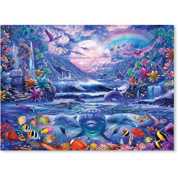 Crown - Amazing Animal Series - Moonlight Oasis by Steve Sundram Jigsaw Puzzle (1000 Pieces)