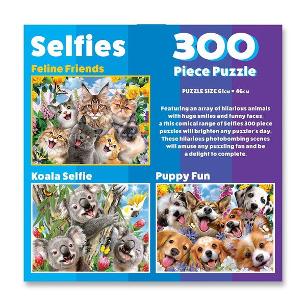 Arrow Puzzles - Selfies - Koala Selfie by Howard Robinson 300 Piece Jigsaw Puzzle Large Piece