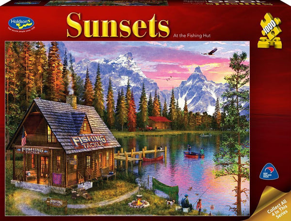 Holdson - Dominic Davison - Sunsets 3 At The Fishing Hut Jigsaw Puzzle (1000 Pieces)
