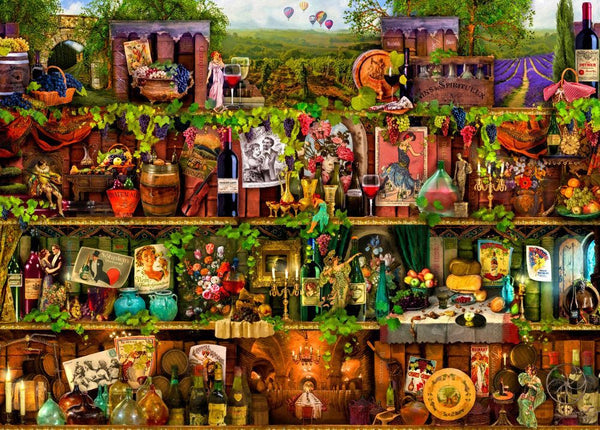 Holdson - Treat Yo' Shelf - Wine Shelves by Aimee Stewart Jigsaw Puzzle (1000 Pieces)