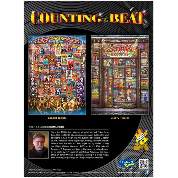 Holdson - Counting The Beat - Concert Tonight by Michael Fishel Jigsaw Puzzle (1000 Pieces)