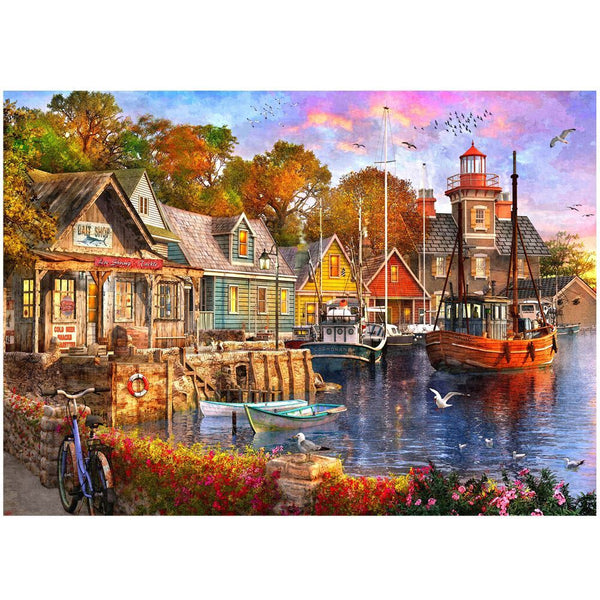 Holdson - Safe Harbour - The Harbour Evening by Dominic Davison Jigsaw Puzzle (1000 Pieces)