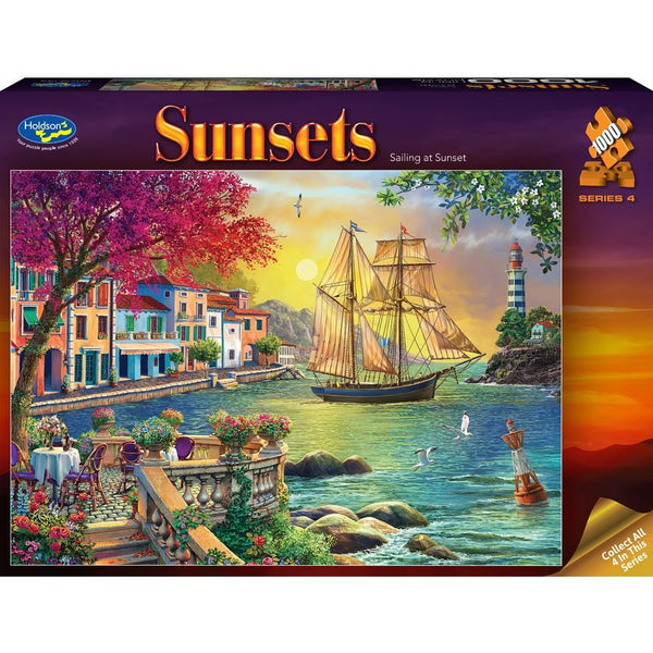 Holdson - Sunsets 4 - Sailing at Sunset by Image World Jigsaw Puzzle (1000 Pieces)
