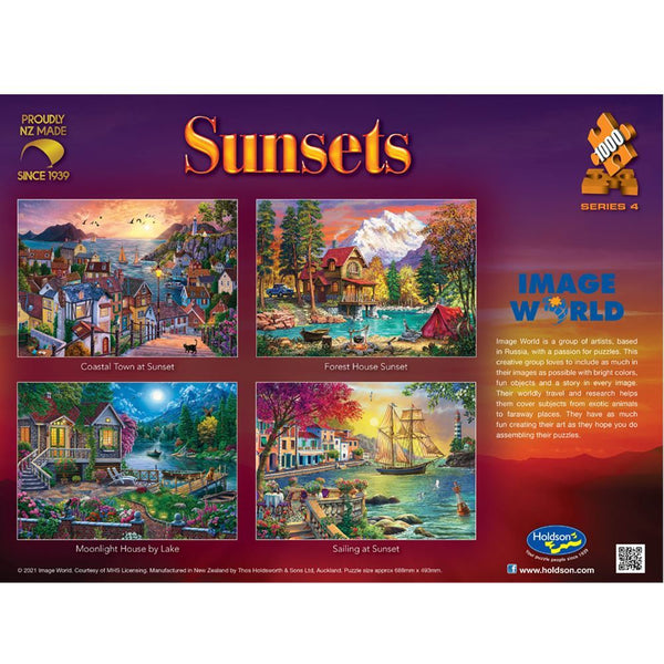 Holdson - Sunsets 4 - Sailing at Sunset by Image World Jigsaw Puzzle (1000 Pieces)