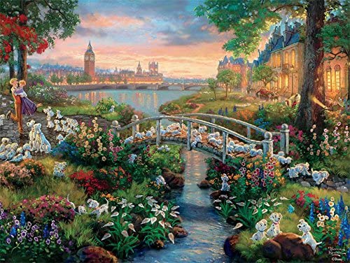 Ceaco The Disney Collection - 101 Dalmatians Puzzle by Thomas Kinkade Puzzle (750 Piece)