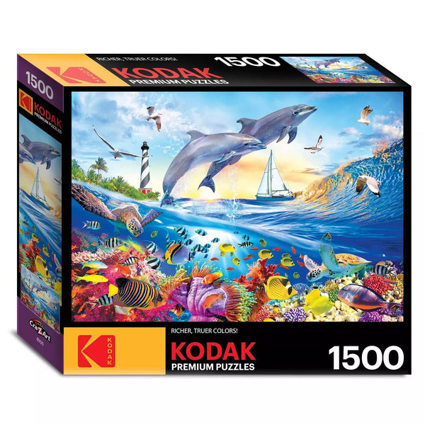 Kodak 1500 Piece Puzzle - Summer Dolphins