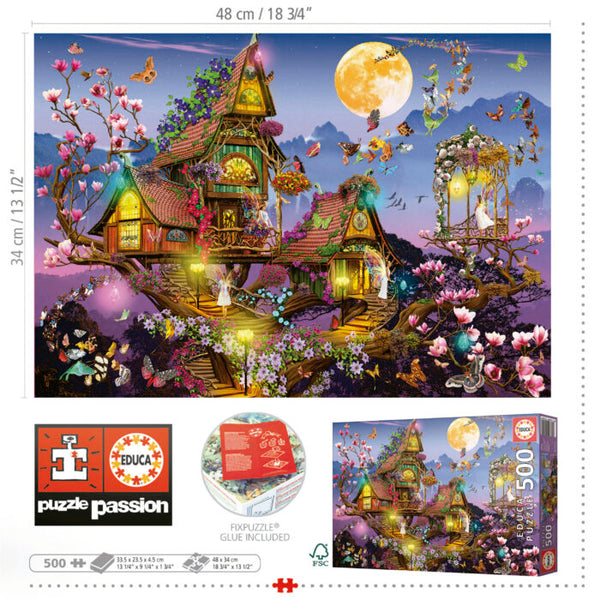 Educa - Fairy House Jigsaw Puzzle (500 Pieces)