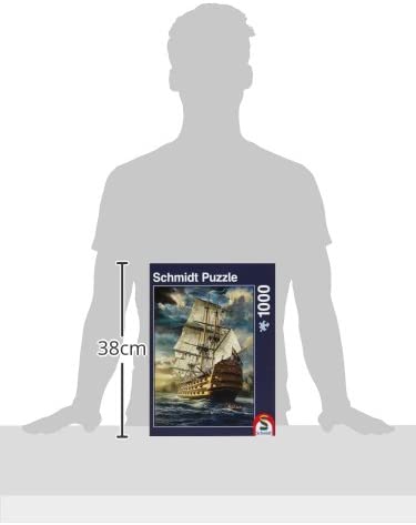 Schmidt - Set Sail Boat with White Sails Jigsaw Puzzle (1000 Pieces)