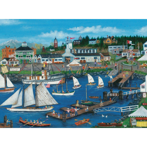 Bits and Pieces - Port Townsend Wooden Boats by Cindy Mangutz Jigsaw Puzzle (300 Pieces)