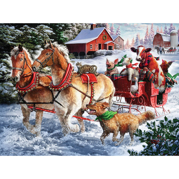 Bits and Pieces - Taking a Ride by Larry Jones Jigsaw Puzzle (1000 Pieces)