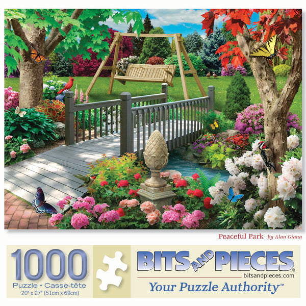 Bits and Pieces - Peaceful Park by Alan Giana Jigsaw Puzzle (1000 Pieces)
