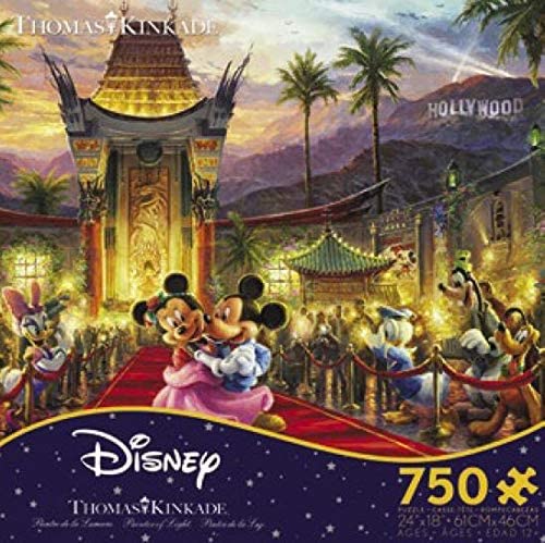 Ceaco Thomas Kinkade Disney Collection Mickey & Minnie Hollywood Puzzle - 750 Piece