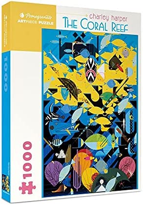 Pomegranate - The Coral Reef by Charley Harper Jigsaw Puzzle (1000 Pieces)