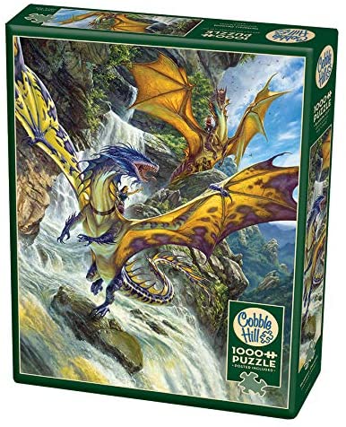 Cobble Hill - Waterfall Dragons Jigsaw Puzzle (1000 Pieces)