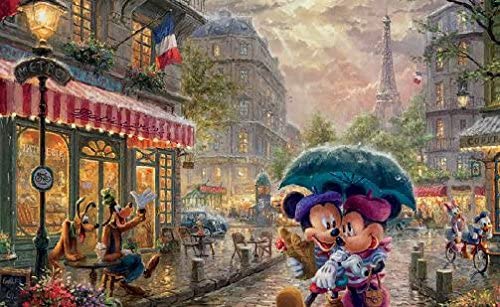 Ceaco Thomas Kinkade The Disney Collection 4 in 1 Multipack Puzzles (500 Piece Each)