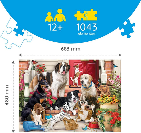 Trefl - Hidden Shapes Doggy Fun Jigsaw Puzzle (1000 Pieces)