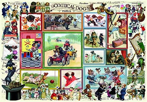 Anatolian - 2x500 piece Cute Kittens - Comical Dogs Jigsaw Puzzle (1000 Pieces)