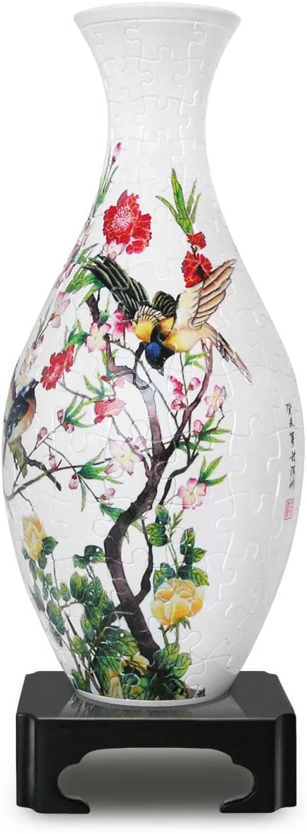 Pintoo - Vase Singing Birds And Fragant Flowers Jigsaw Puzzle (160 Pieces)