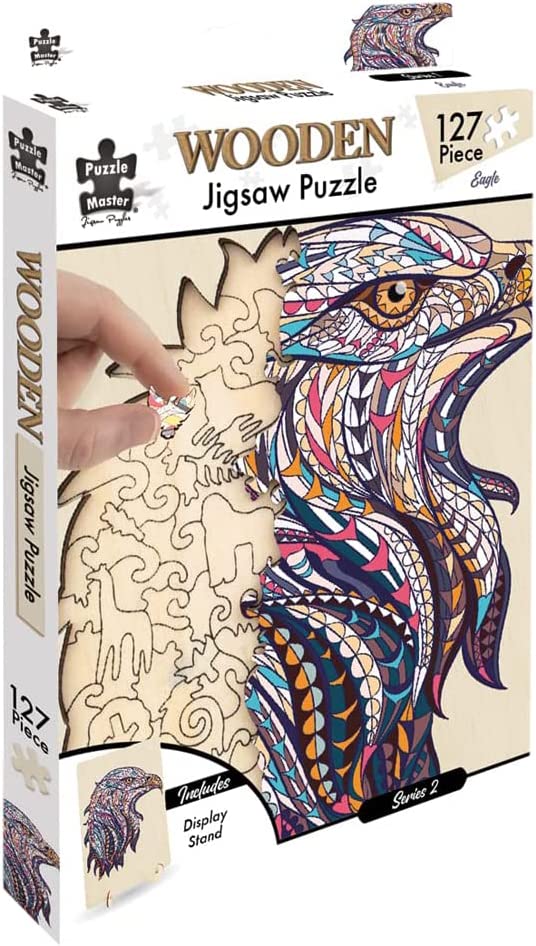 Puzzle Master Eagle Wooden Jigsaw Puzzle (127 Pieces) I Love Puzzles