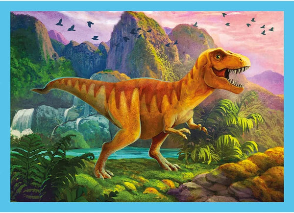 Trefl - Unique Dinosaurs 4-in-1 (12, 15, 20, 24 pieces) Jigsaw Puzzle (71 Pieces)